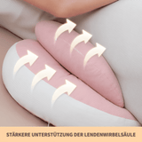 MamaGlow Embrace – Verstellbares Schwangerschafts-Taillenstützkissen
