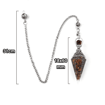 Mystoul Pendel - Energetischer Naturstein-Anhänger für spirituelle Balance